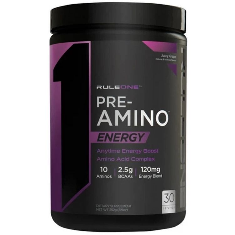 Комплекс аминокислот Rule 1 Pre Amino Energy Виноград 252 г - фото 1
