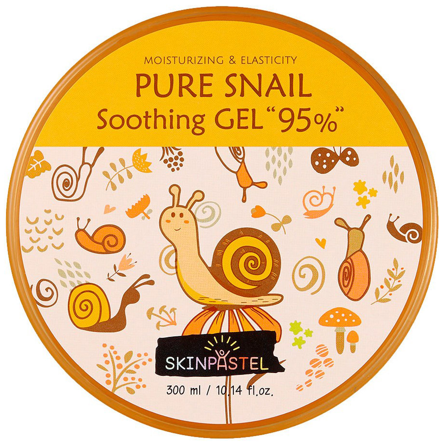Гель для лица Skinpastel Pure Snail Soothing Gel 95%, успокаивающий, 300 мл - фото 1