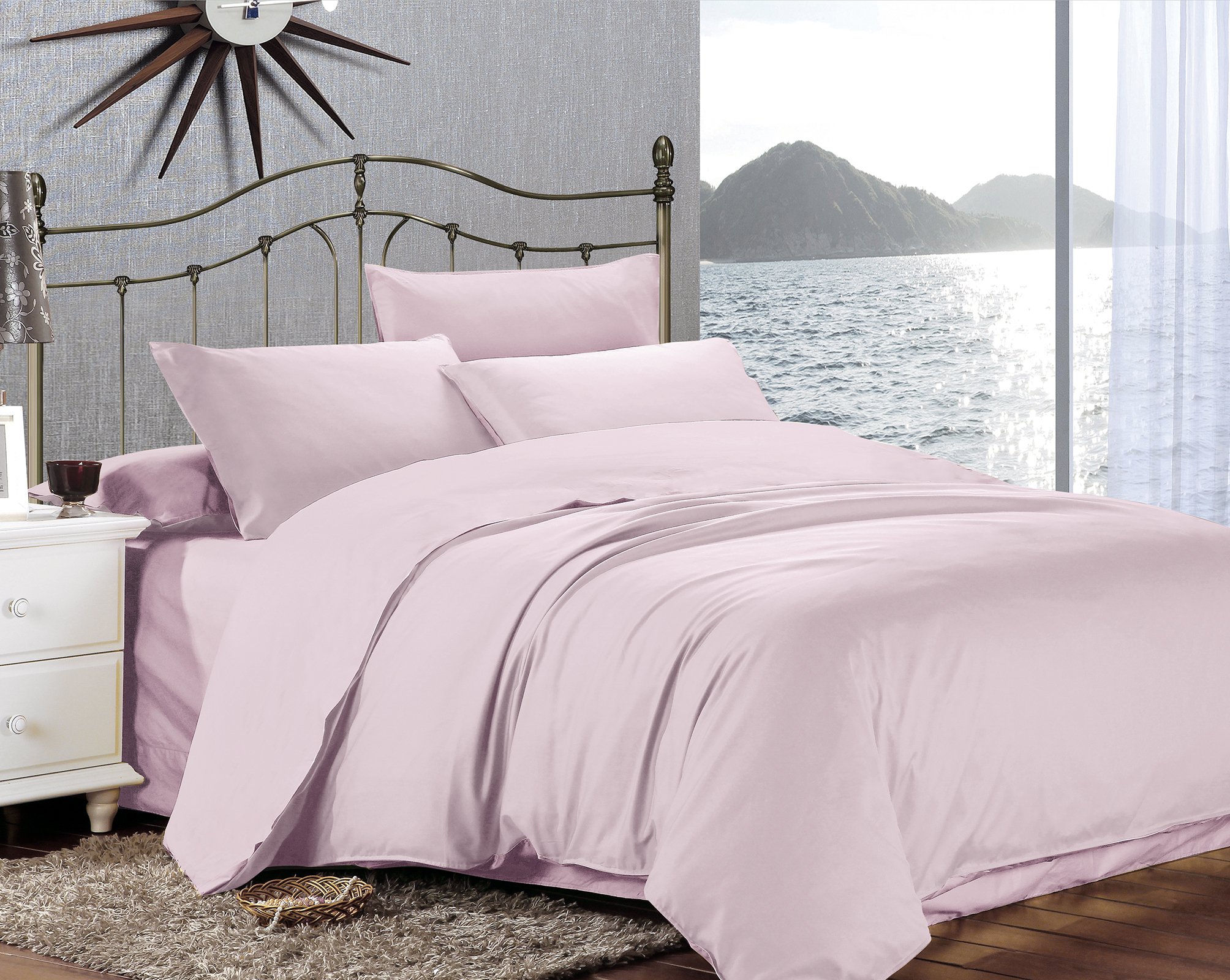 Комплект постельного белья Home Line, сатин люкс, 220х200 см, розовый (155261) - фото 1