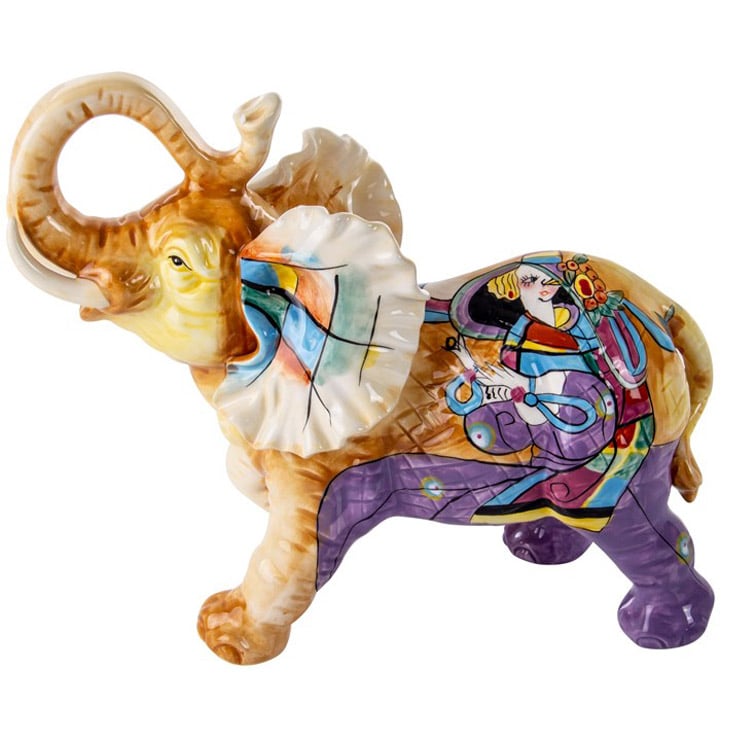 Фигурка декоративная Lefar Слон, 22 см, разноцветный, (59-090) - фото 1