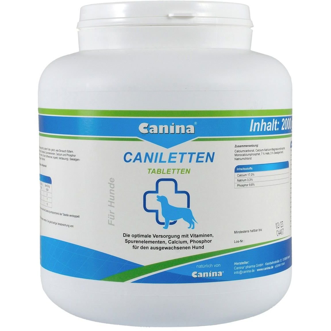 Фото - Ліки й вітаміни Canina Вітаміни  Caniletten для дорослих собак, 1000 таблеток 