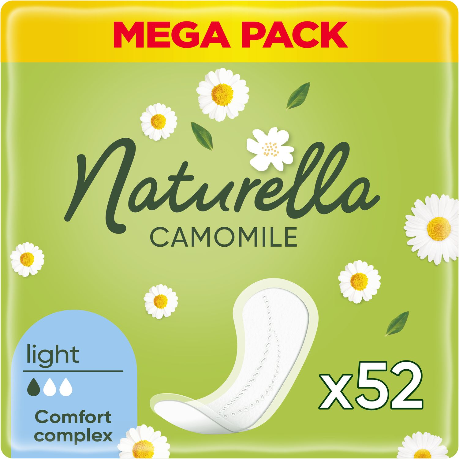 Ежедневные прокладки Naturella Camomile Light 52 шт. - фото 1