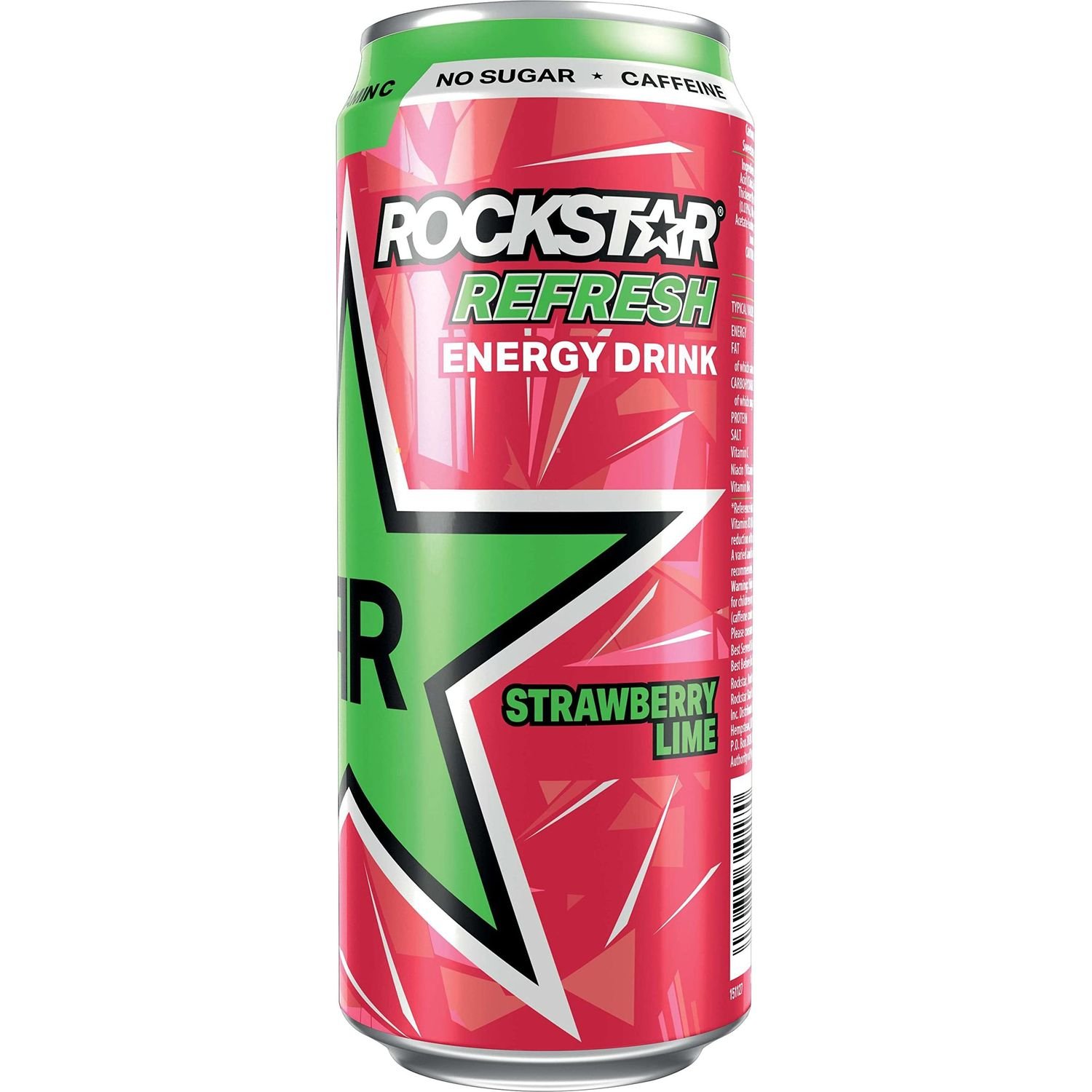 Энергетический безалкогольный напиток Rockstar Refresh Strawberry and Lime 500 мл - фото 3