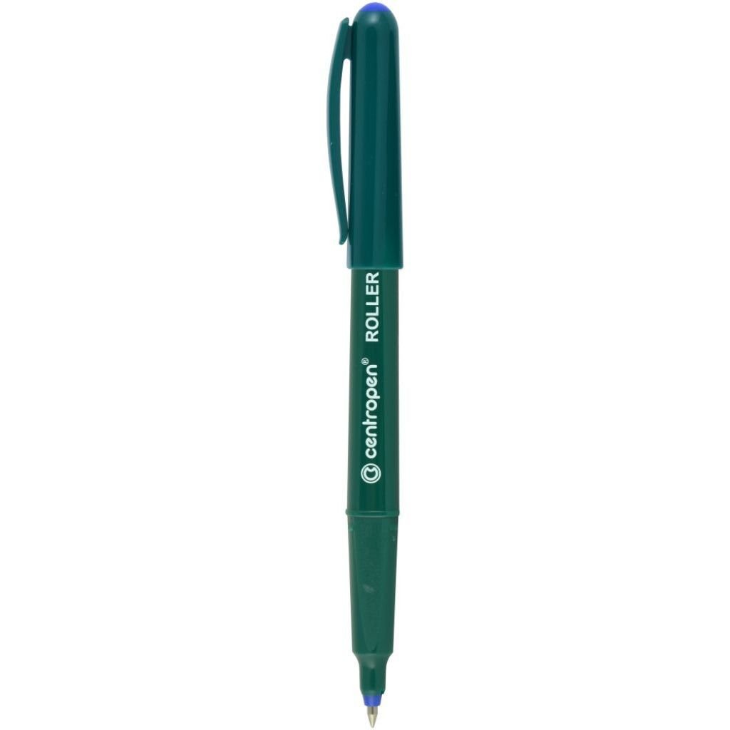 Роллер Centropen 4615 F ergoline 0.3 мм синее чернило зеленый (4615/03) - фото 1