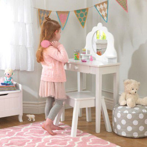 Детский туалетный столик со стулом Kidkraft Medium Vanity (13009) - фото 4