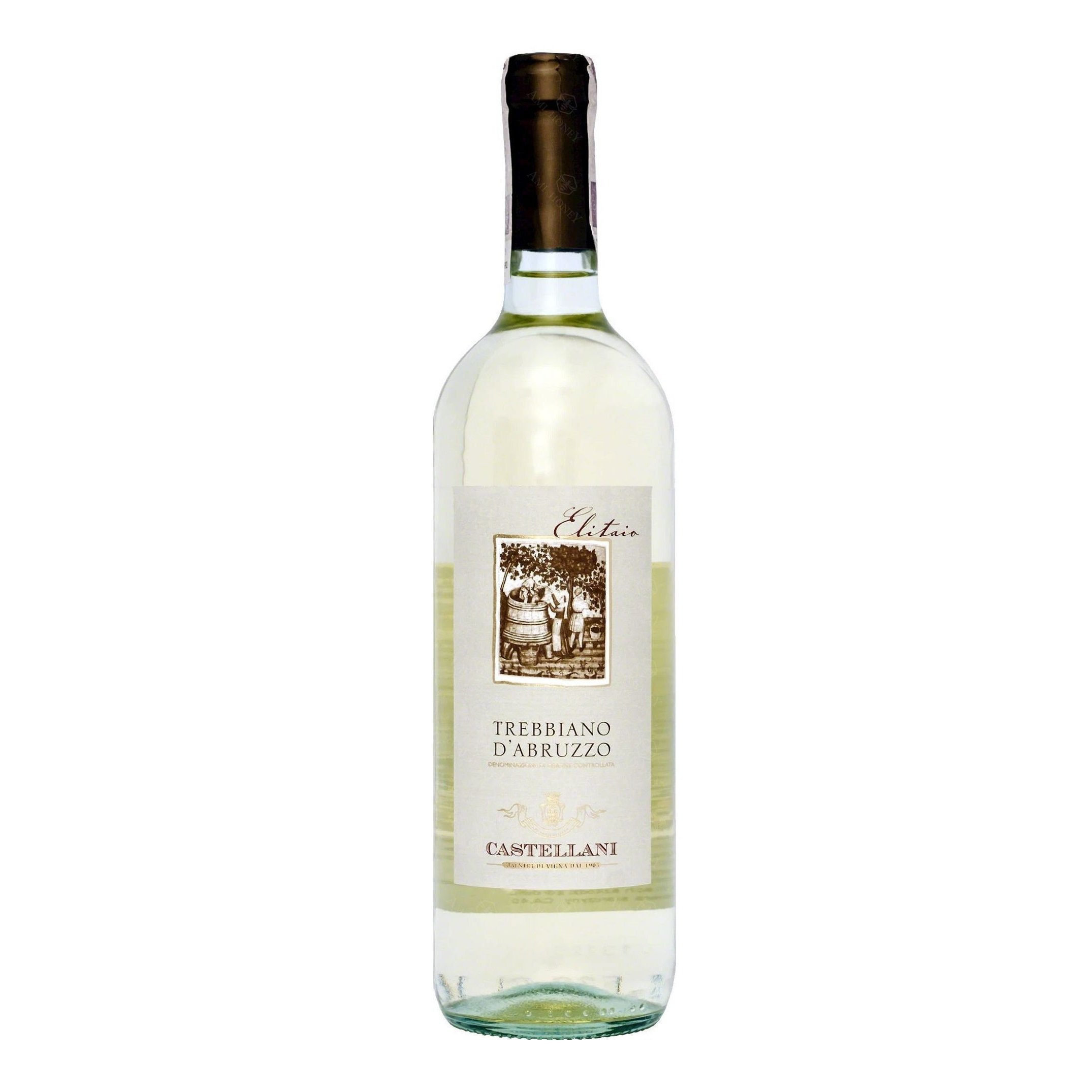 Вино Castellani Trebbiano D'Abruzzo Elitaio DOC, біле, сухе, 12%, 0,75 л - фото 1