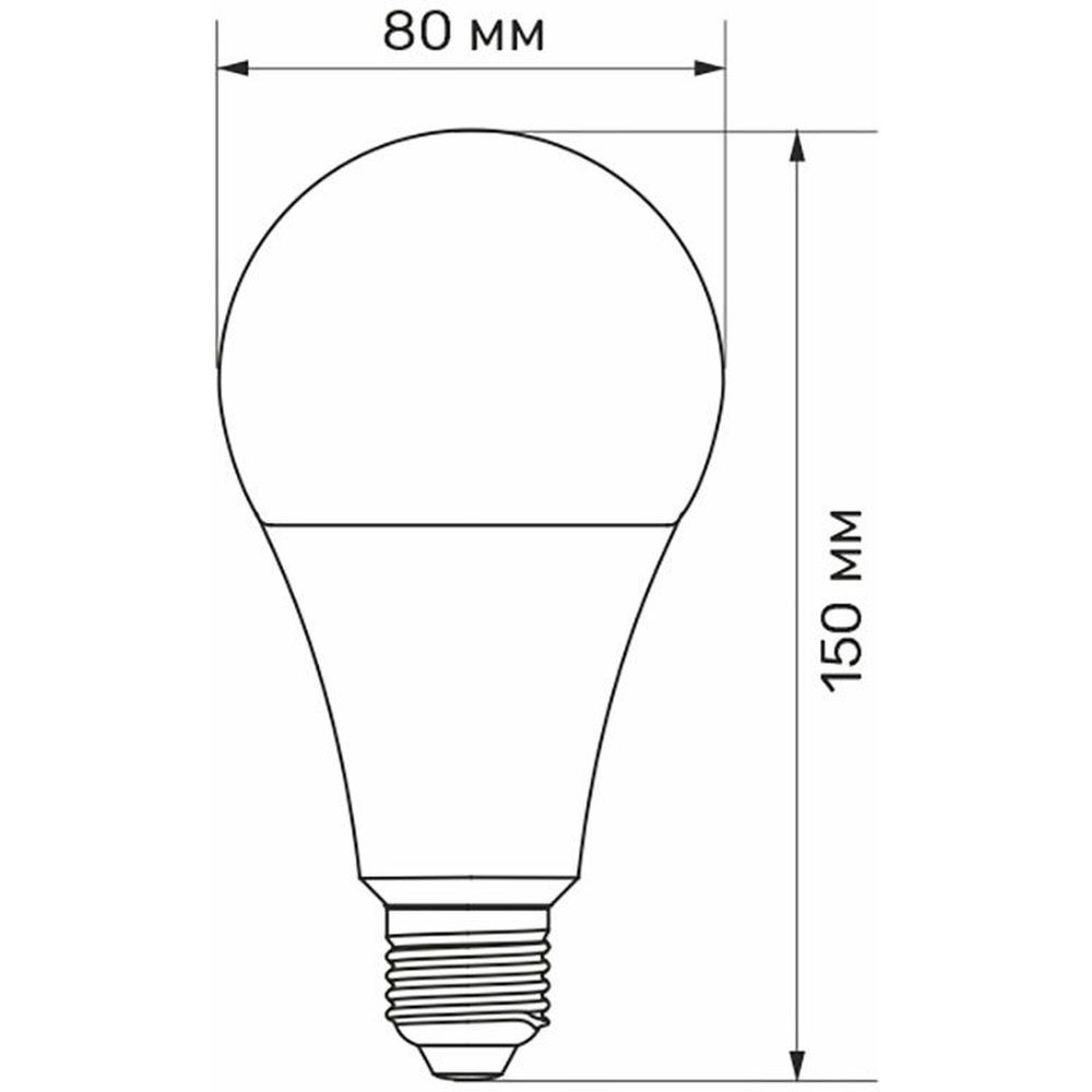LED лампа Titanum A80 18W E27 4100K (TLA8018274) - фото 3