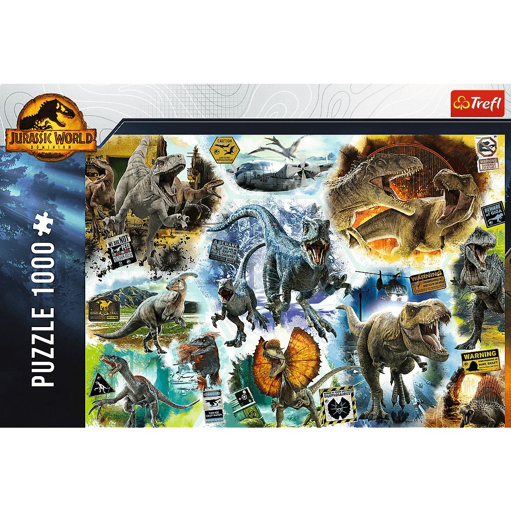 Пазлы Trefl Слежка за динозаврами Мир динозавров 1000 элементов - фото 3
