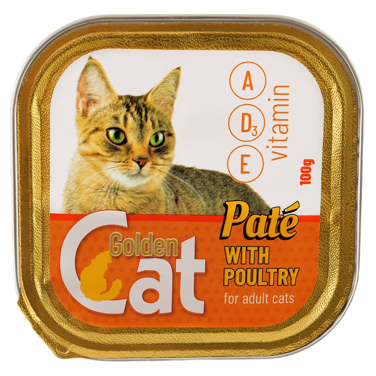 Паштет для кошек Golden Cat со вкусом курицы 100 г - фото 1