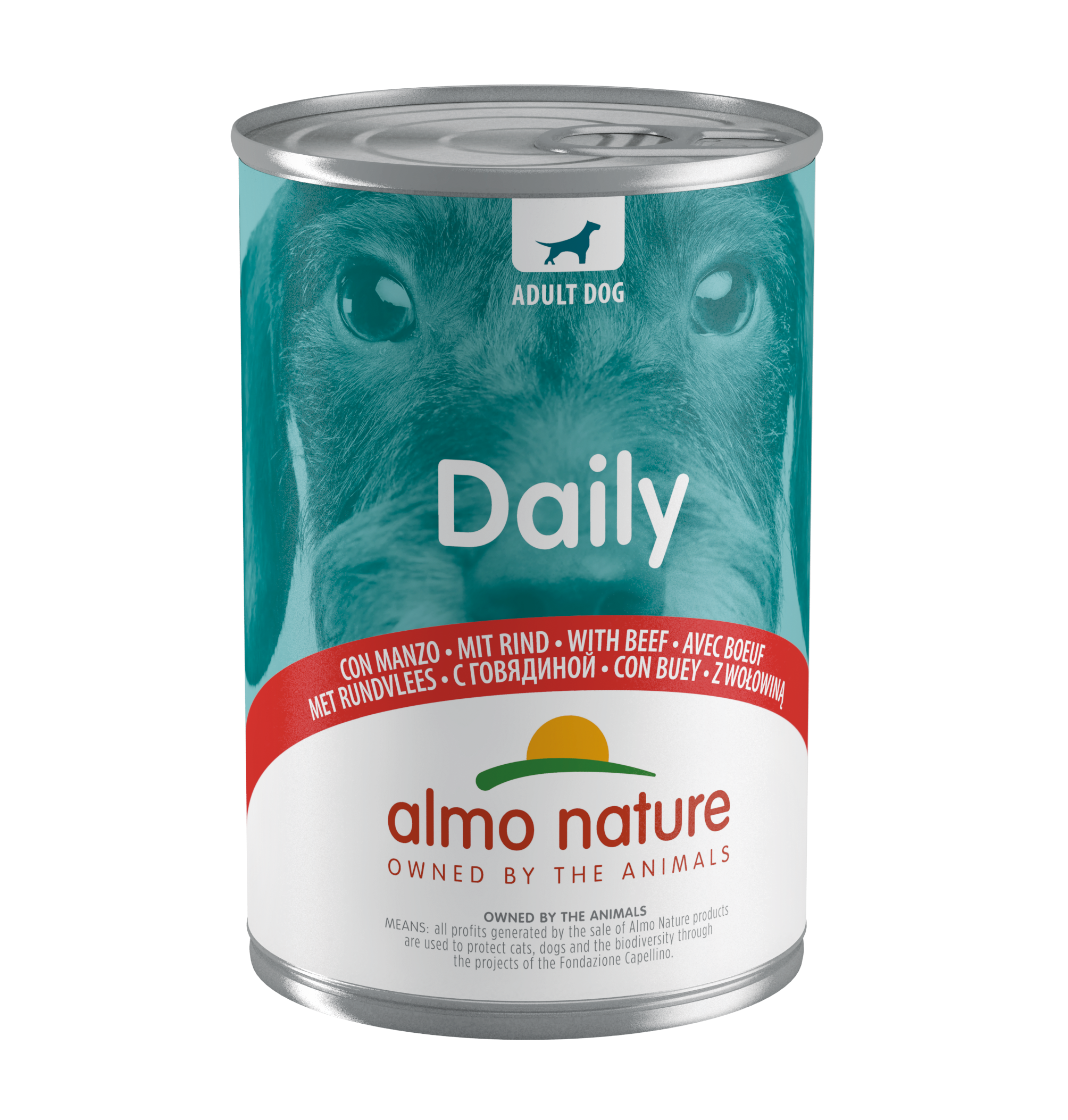 Вологий корм для собак Almo Nature Daily Menu Dog, яловичина, 400 г (170) - фото 1