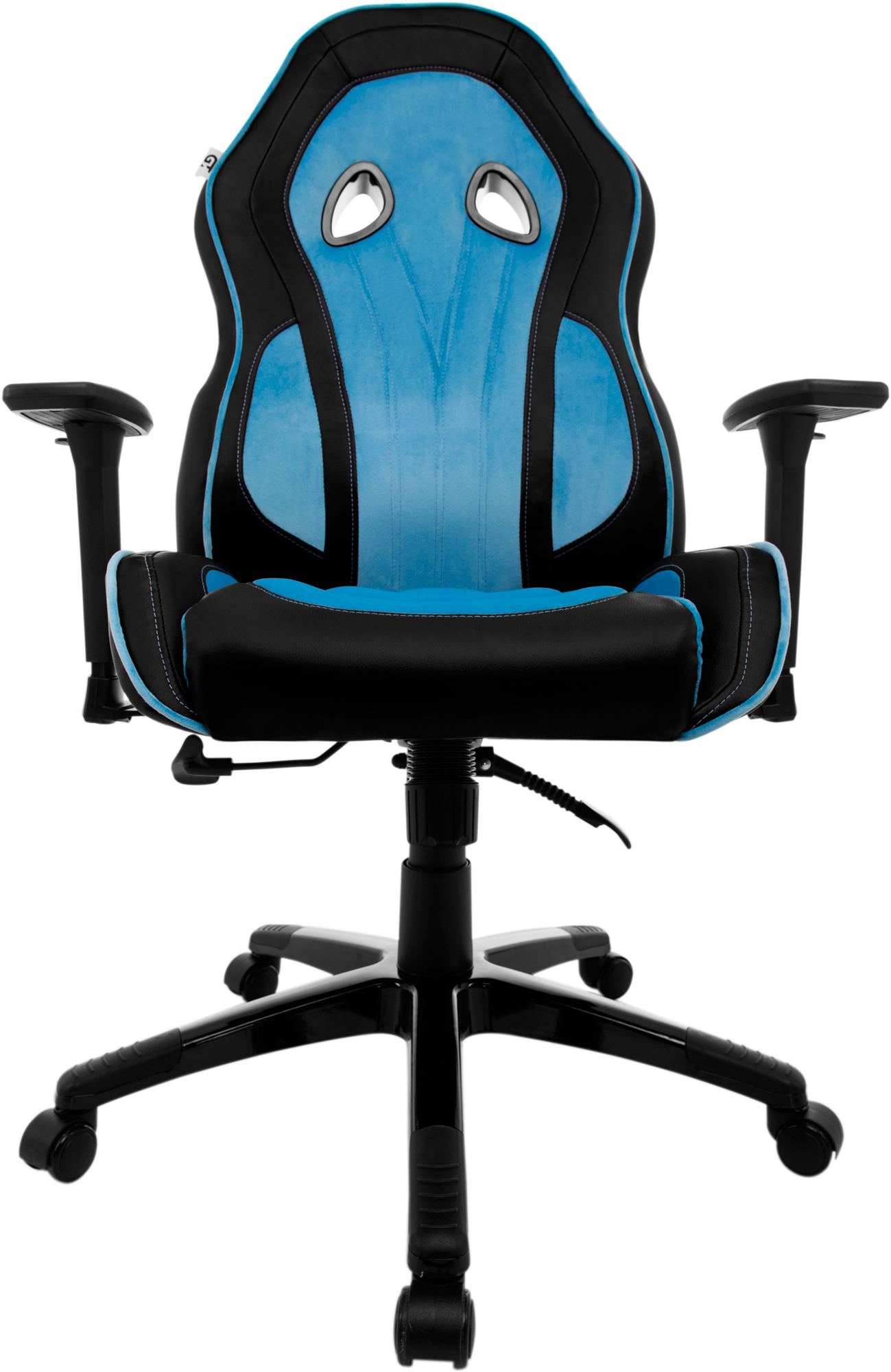 Геймерское кресло GT Racer черное с синим (X-2645 Black/Blue) - фото 12