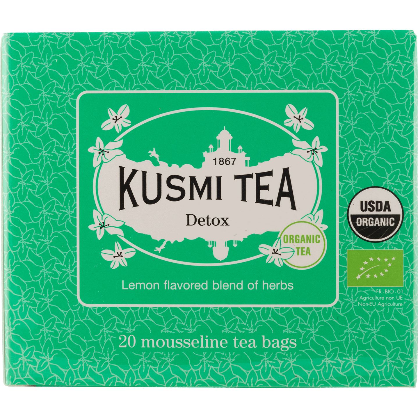Смесь чаев Kusmi Tea Detox органическая 40 г (20 шт. х 2 г) - фото 1