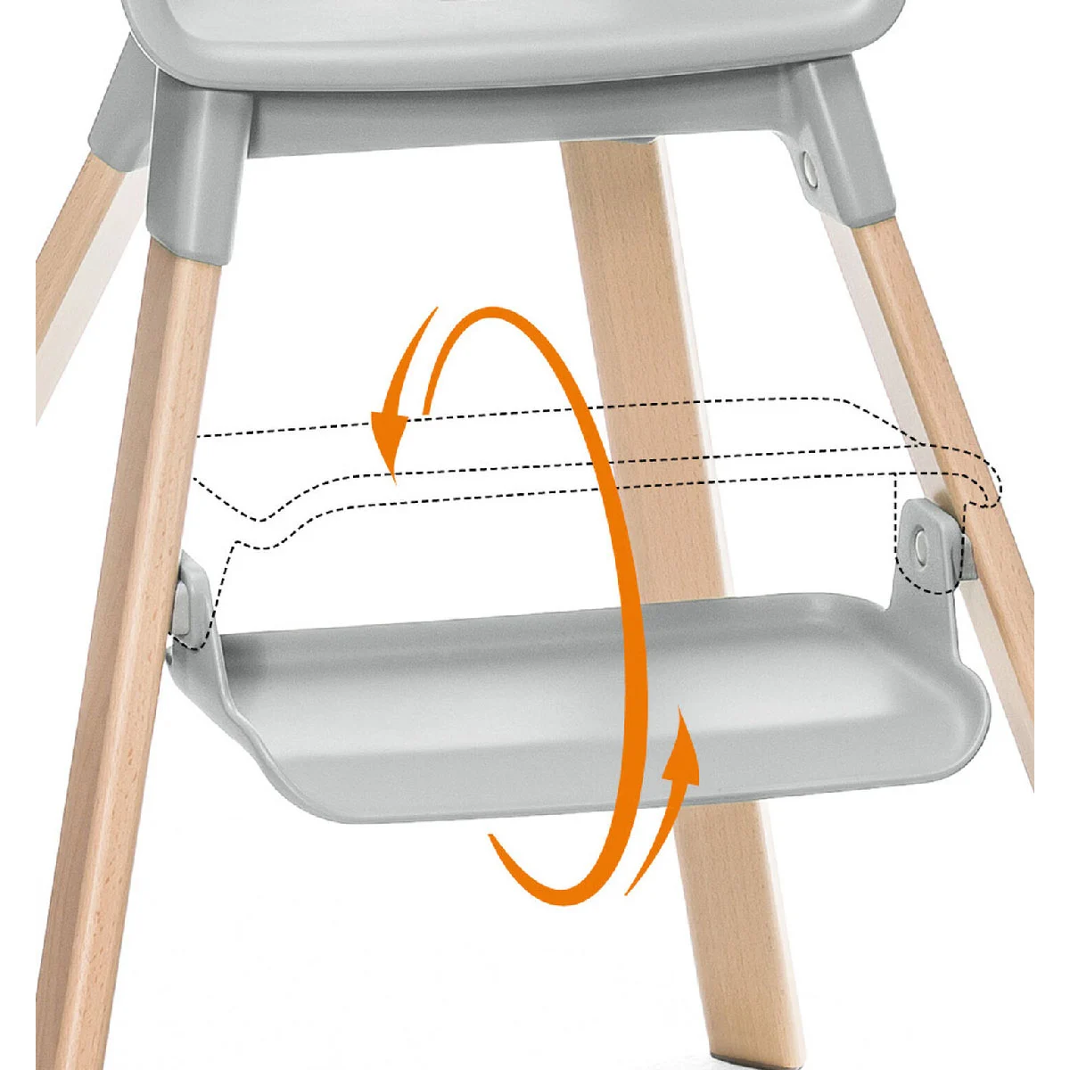 Стільчик Stokke Clikk Cloud Grey (552001) - фото 6