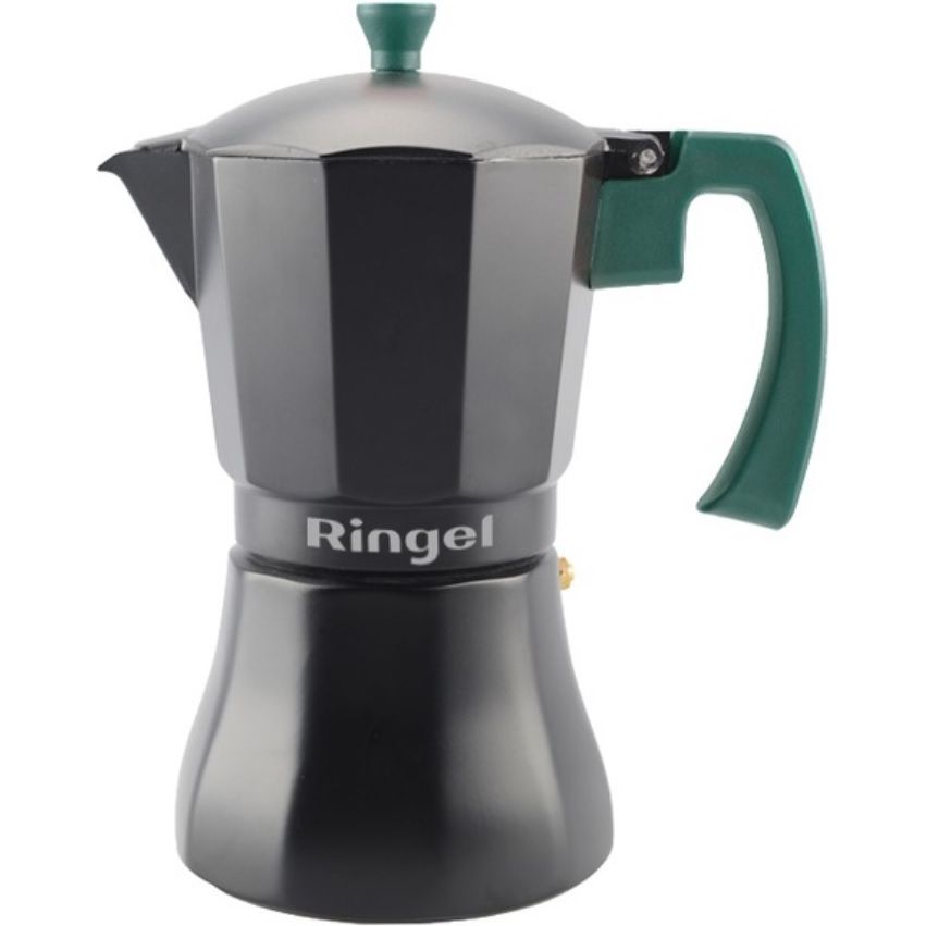 Гейзерна кавоварка Ringel Herbal 300 мл чорна (RG-12105-6) - фото 1