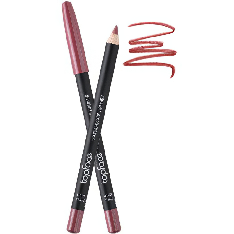 Карандаш для губ TopFace Waterproof Lipliner водостойкий PT613 тон 111 1.14 г - фото 1