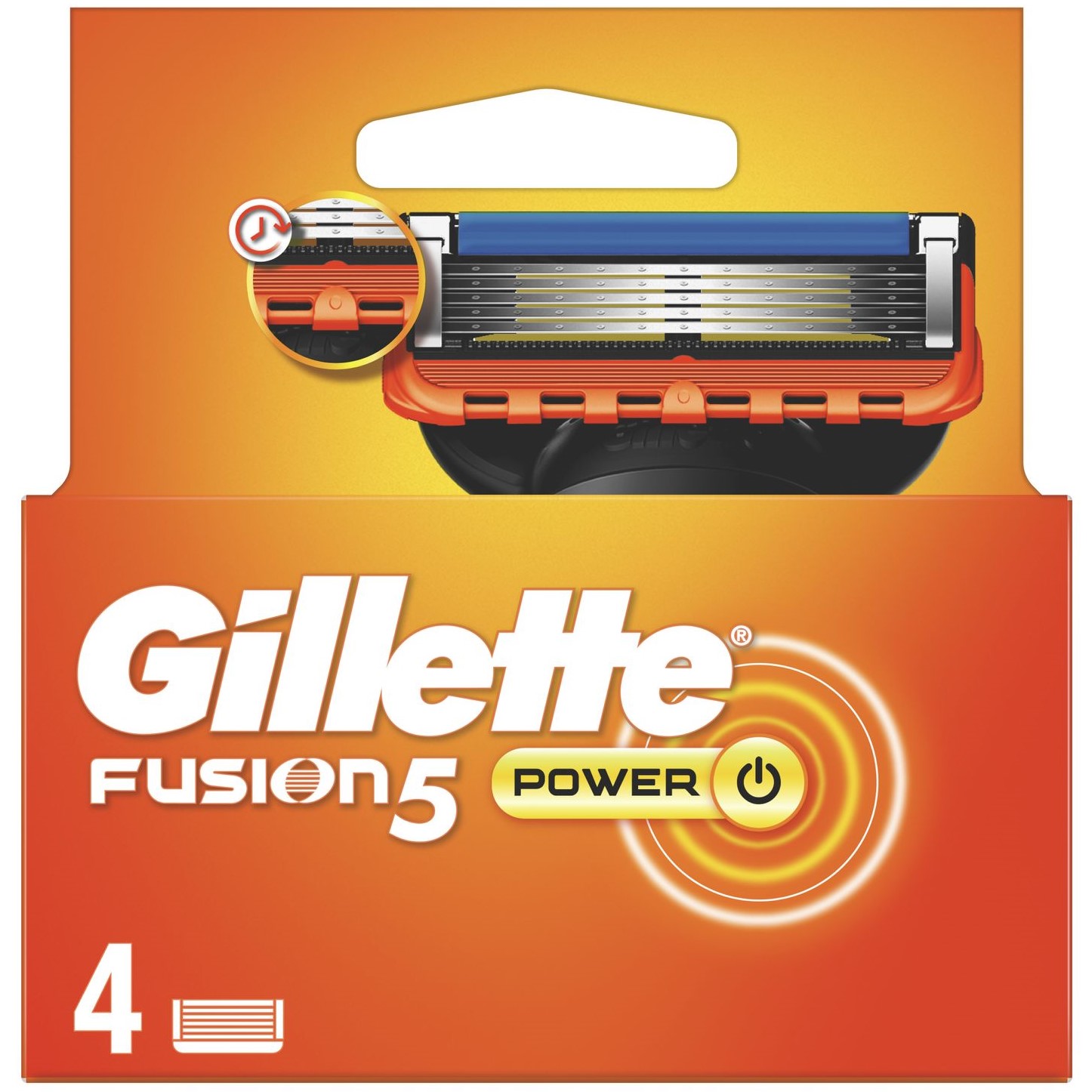 Сменные картриджи для бритья мужские Gillette Fusion5 4 шт. - фото 2