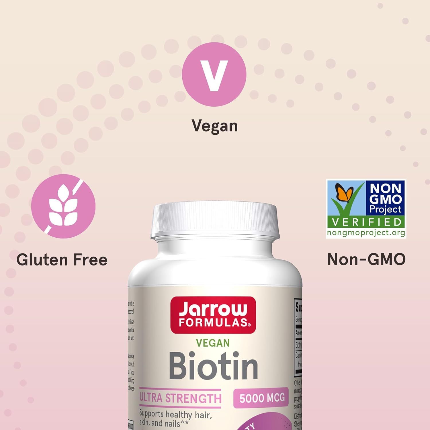 Биотин Jarrow Formulas Biotin 5000 мкг 100 капсул - фото 4