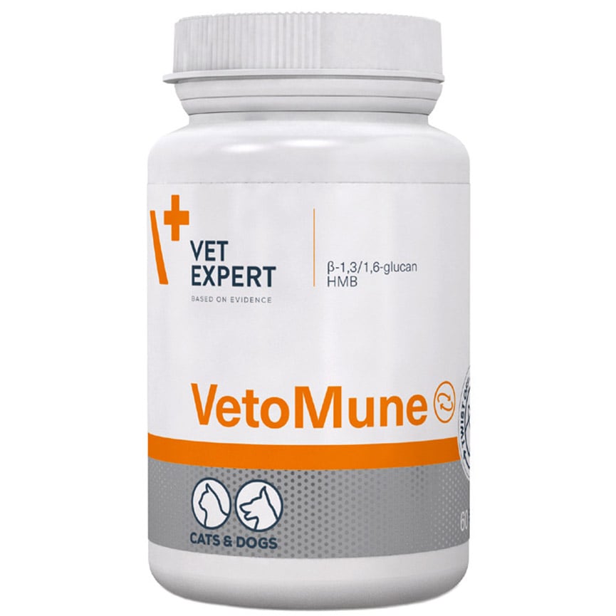 Фото - Лекарства и витамины VetExpert Харчова добавка Vet Expert VetoMune для підтримки імунітету, 60 капсул 