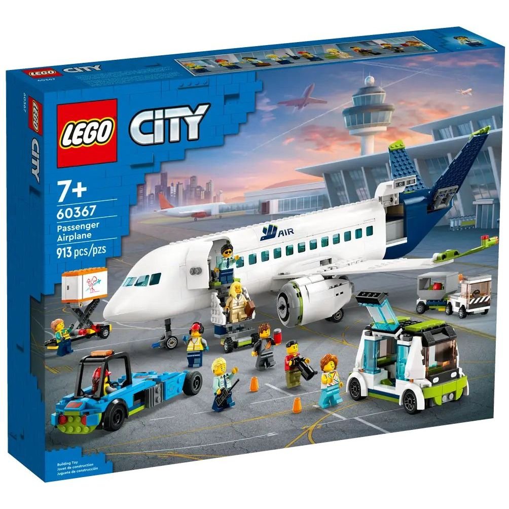 Конструктор LEGO City Пассажирский самолет, 913 деталей (60367) - фото 2