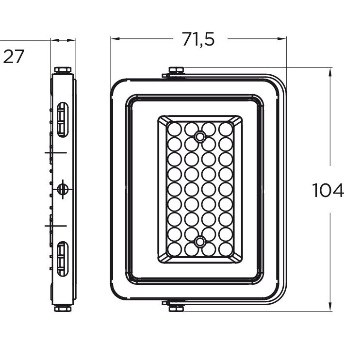 Прожектор Eurolamp LED с радиатором черный (LED-FL-20(B)) - фото 3