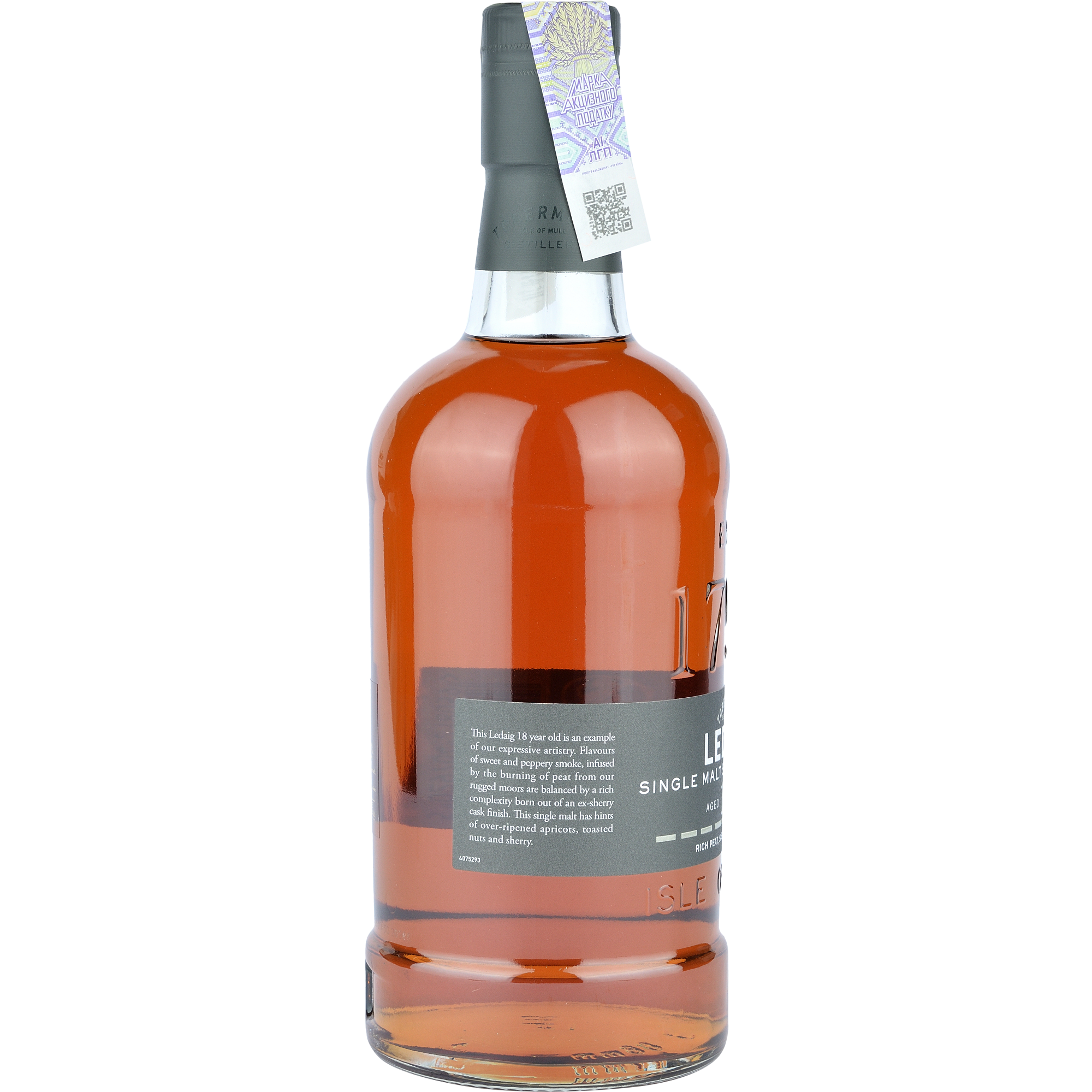 Виски Ledaig Single Malt Scotch Whisky 18 yo, в подарочной упаковке, 46,3%, 0,7 л - фото 2
