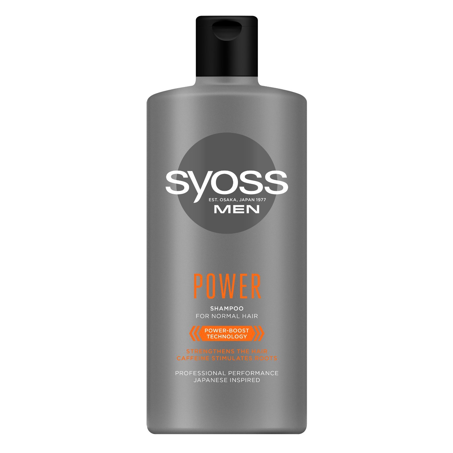 Шампунь Syoss Power Men з Кофеїном, для нормального волосся, 440 мл - фото 1