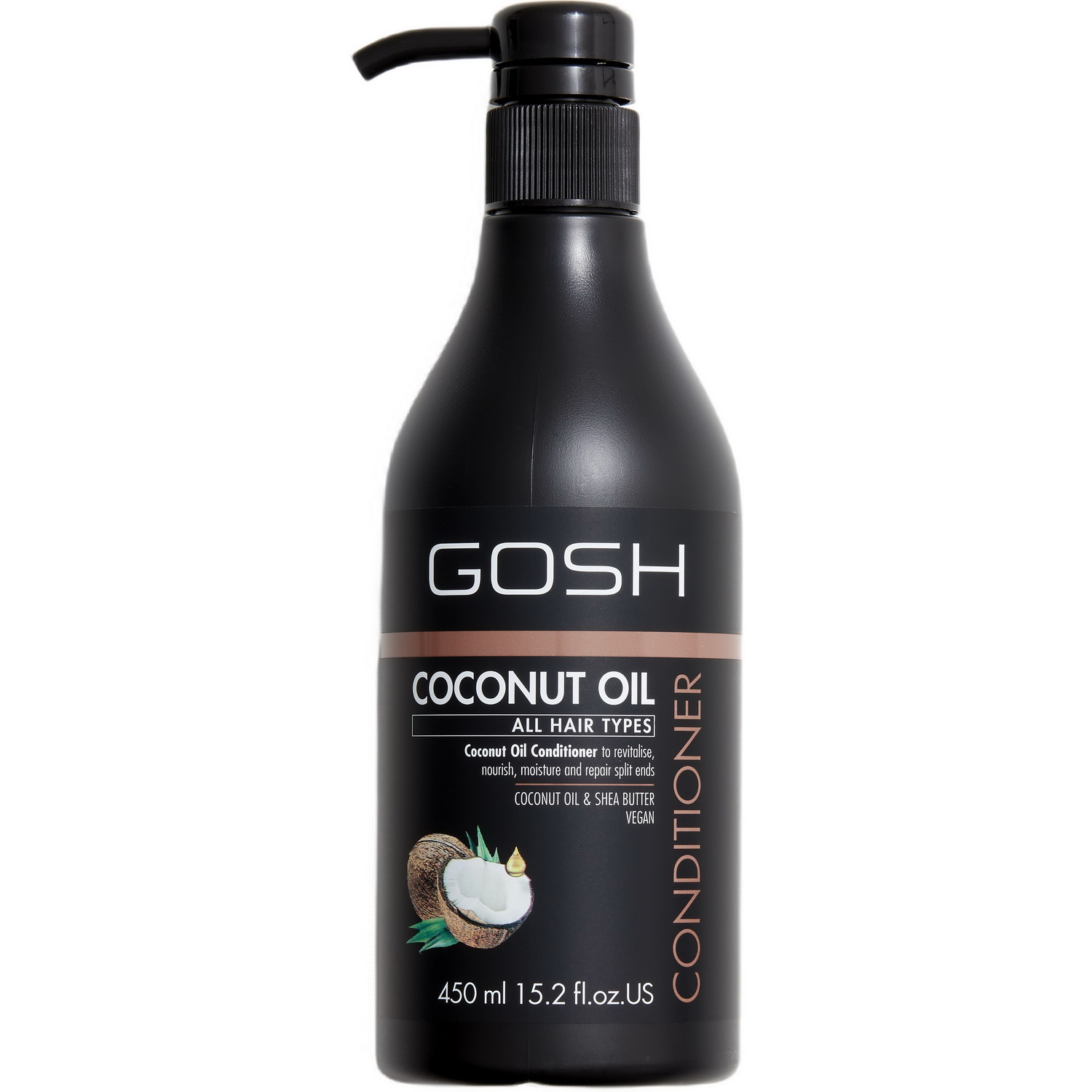 Кондиціонер для волосся Gosh Coconut Oil, з кокосовою олією, 450 мл - фото 1