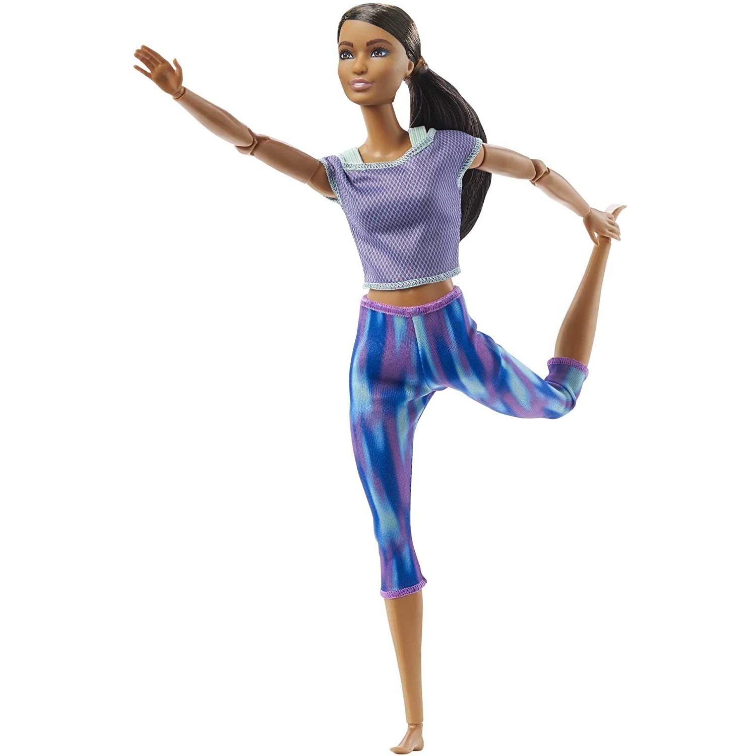 Кукла Barbie Made to Move Йога, 30 см - фото 4