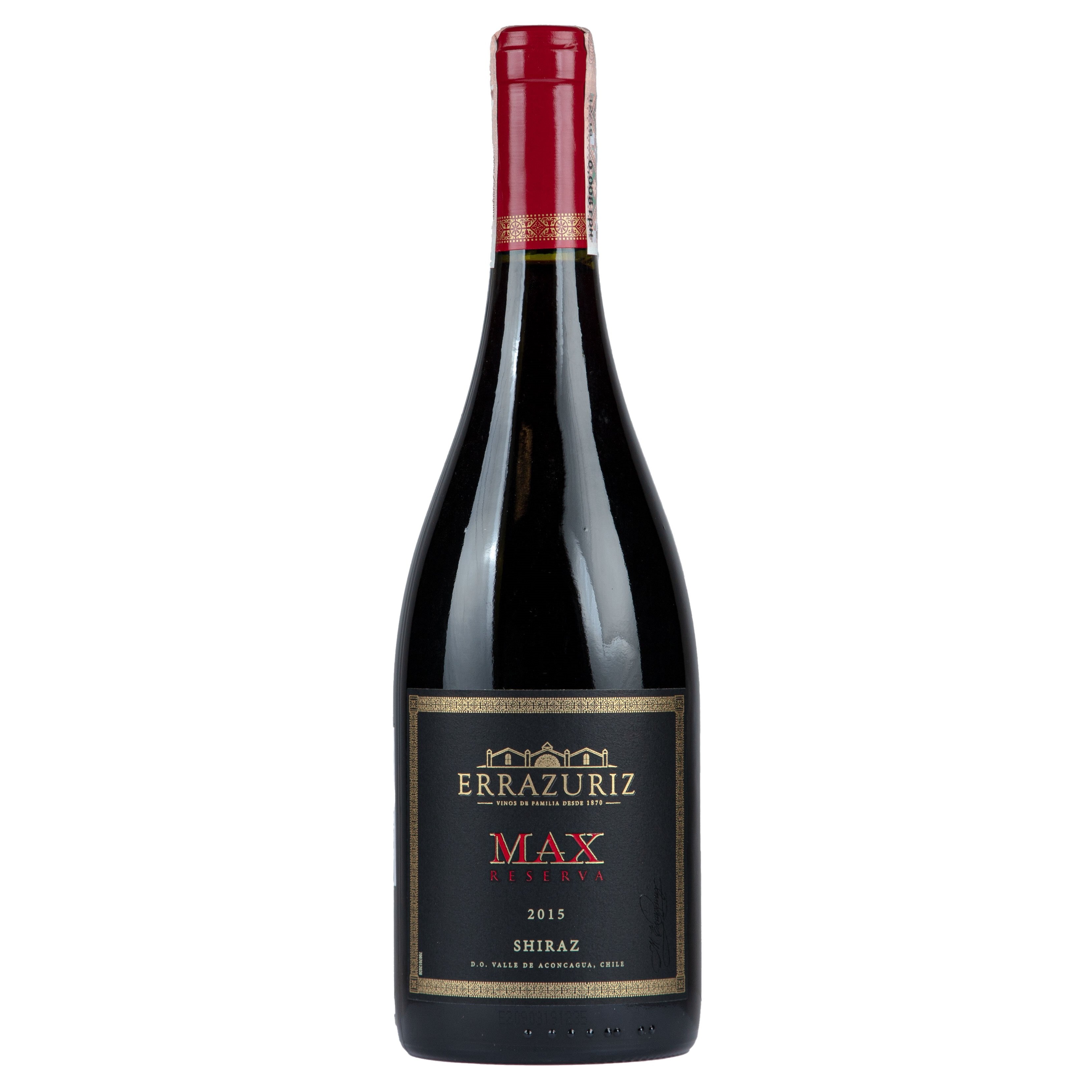 Вино Errazuriz Max Reserva Shiraz, червоне, сухе, 14%, 0,75 л - фото 1
