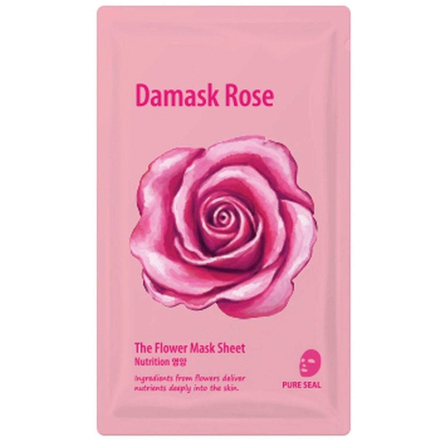 Тканинна маска для обличчя She's Lab Дамаська троянда, 20 г - фото 1