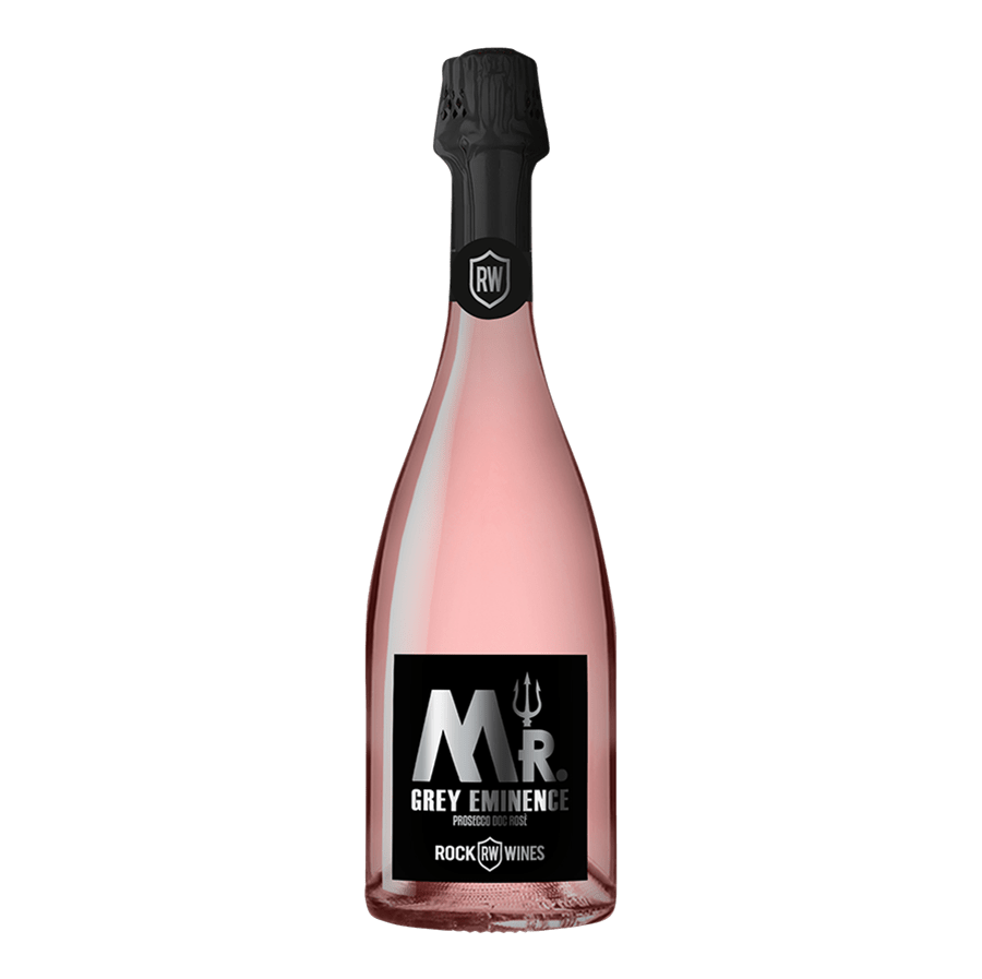 Ігристе вино Rock Wines Mr.Grey Eminence Prosecco Rose Brut DOC Millesimato Spumante, рожеве, брют, 0,75 л - фото 1