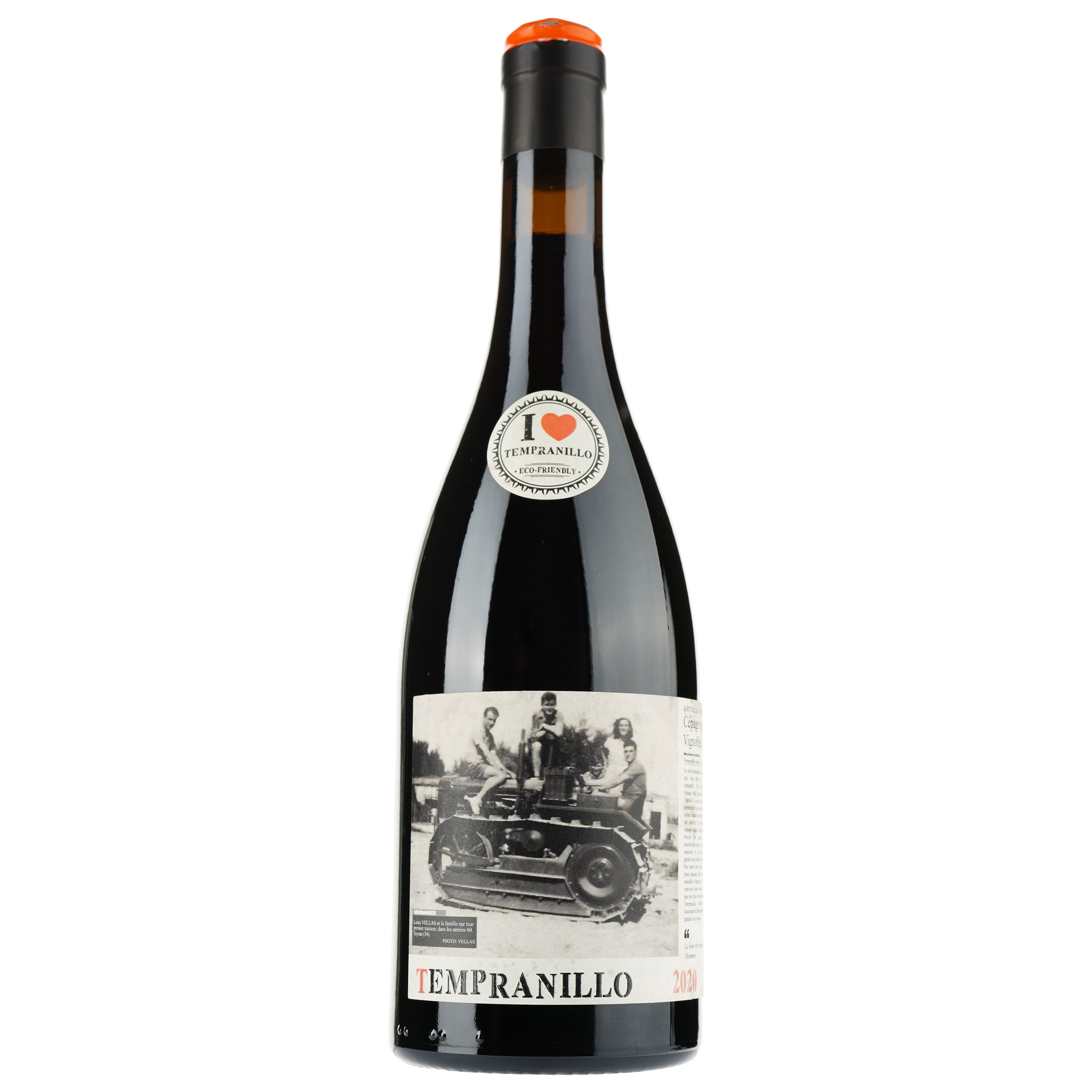 Вино Les Cepages Oublies Tempranillo IGP Pays D'Oc, красное, сухое, 0,75 л - фото 1