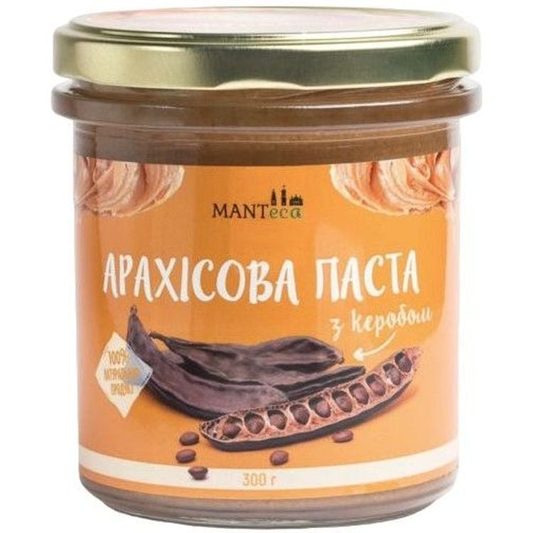 Паста арахісова Manteca з керобом, 300 г - фото 1