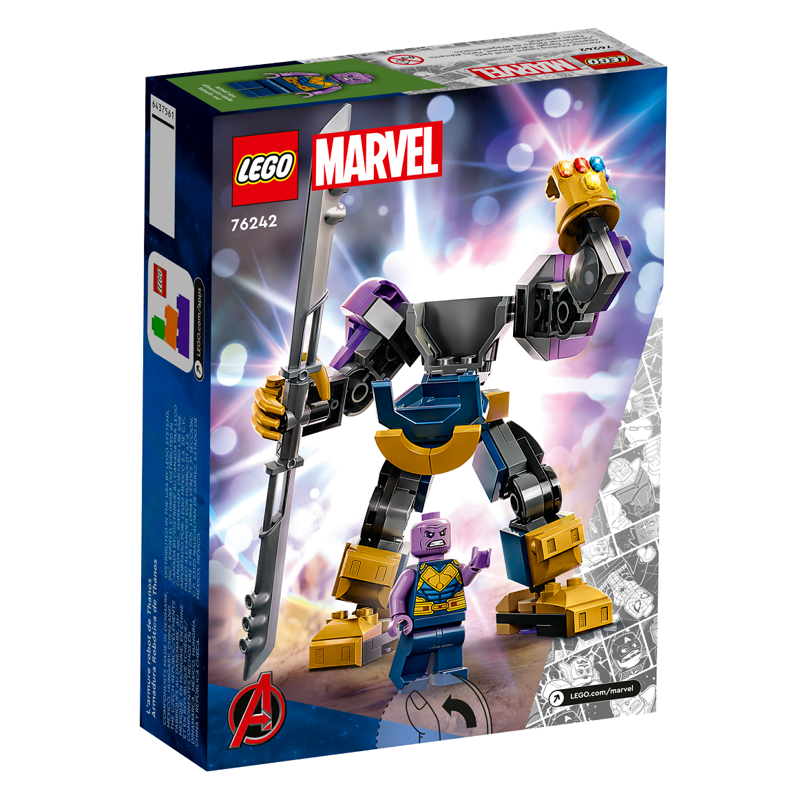 Конструктор LEGO Super Heroes Робоброня Таноса, 113 деталей (76242) - фото 4