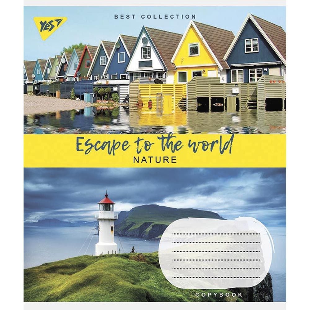 Набір зошитів Yes Escape to the world, в лінію, 18 аркушів, 25 шт. (766607) - фото 2