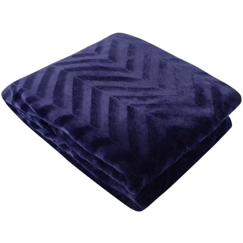 Плед Soho Zigzag, 200х150 см, темно-синий (1214К) - фото 1