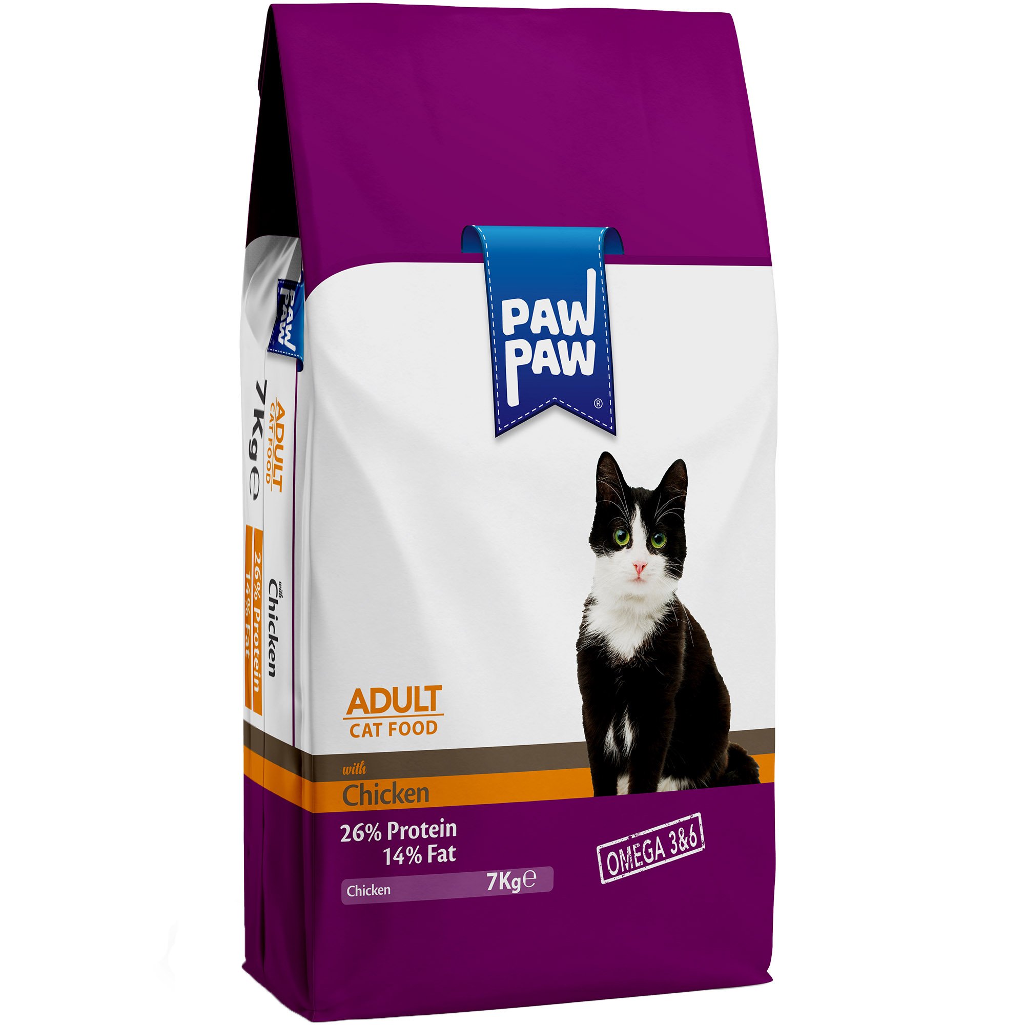 Сухий корм Pawpaw Преміум для дорослих котів з куркою 7 кг - фото 1