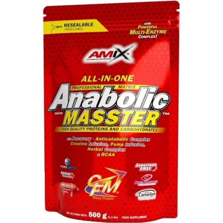 Высокобелковый гейнер Amix Anabolic Masster лесные фрукты 500 г - фото 1