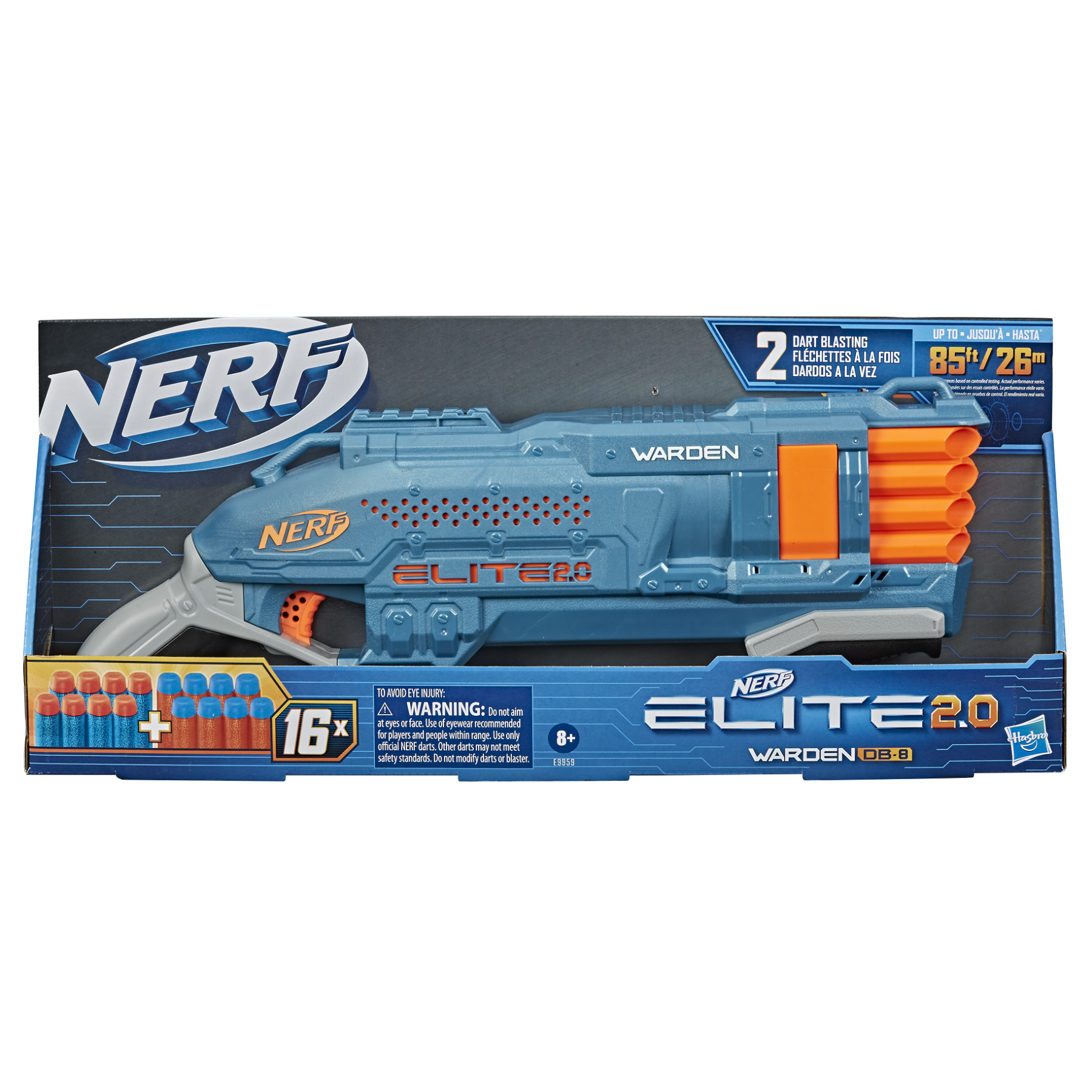 Іграшкова зброя бластер Hasbro Nerf Warden DB-8 (E9959) - фото 3