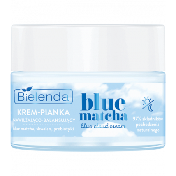 Крем-піна для обличчя Bielenda Blue Matcha Blue Cloud Cream, 50 мл - фото 1