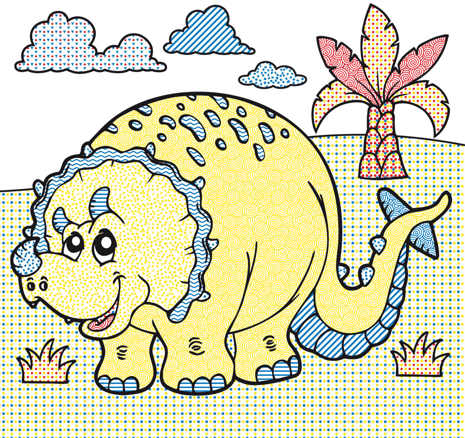 Водная раскраска Кристал Бук Динозавры, 32 страницы (F00022115) - фото 2