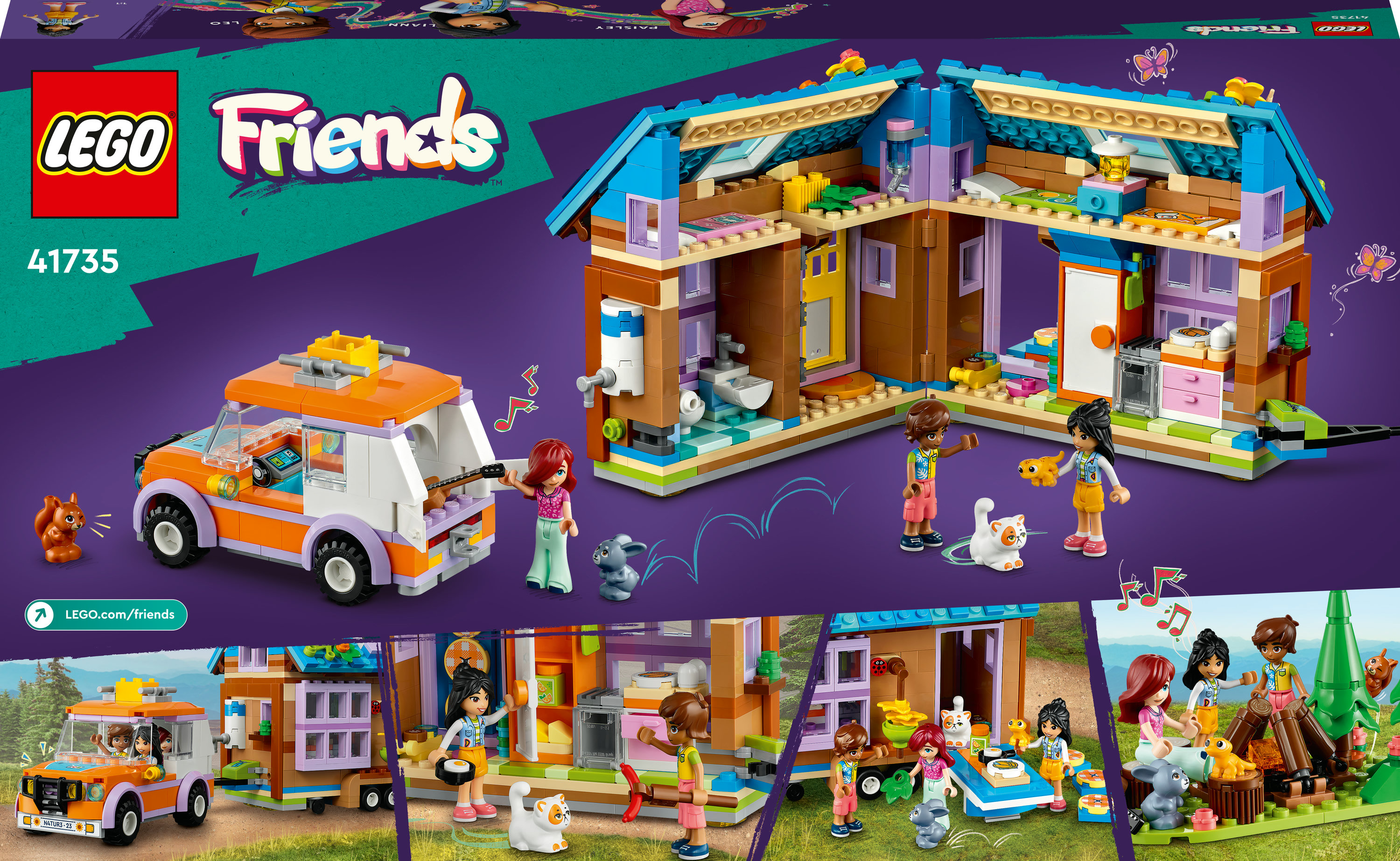 Конструктор LEGO Friends Крошечный мобильный домик, 785 деталей (41735) - фото 9