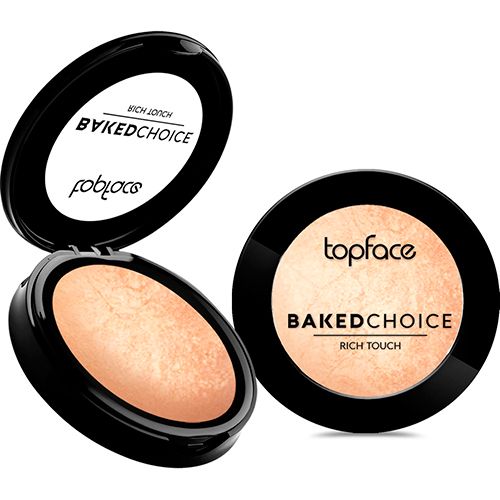 Хайлайтер запечений TopFace Baked Choice-Rich Touch Baked Highlighter PT702 102, 6 г - фото 1