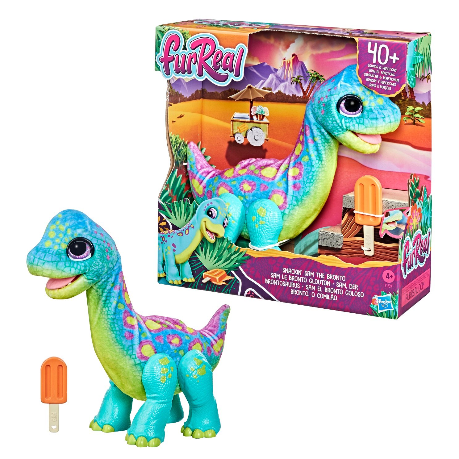 Интерактивная игрушка Hasbro FurReal Friends Snackin Sam The Bronto (F1739) - фото 2