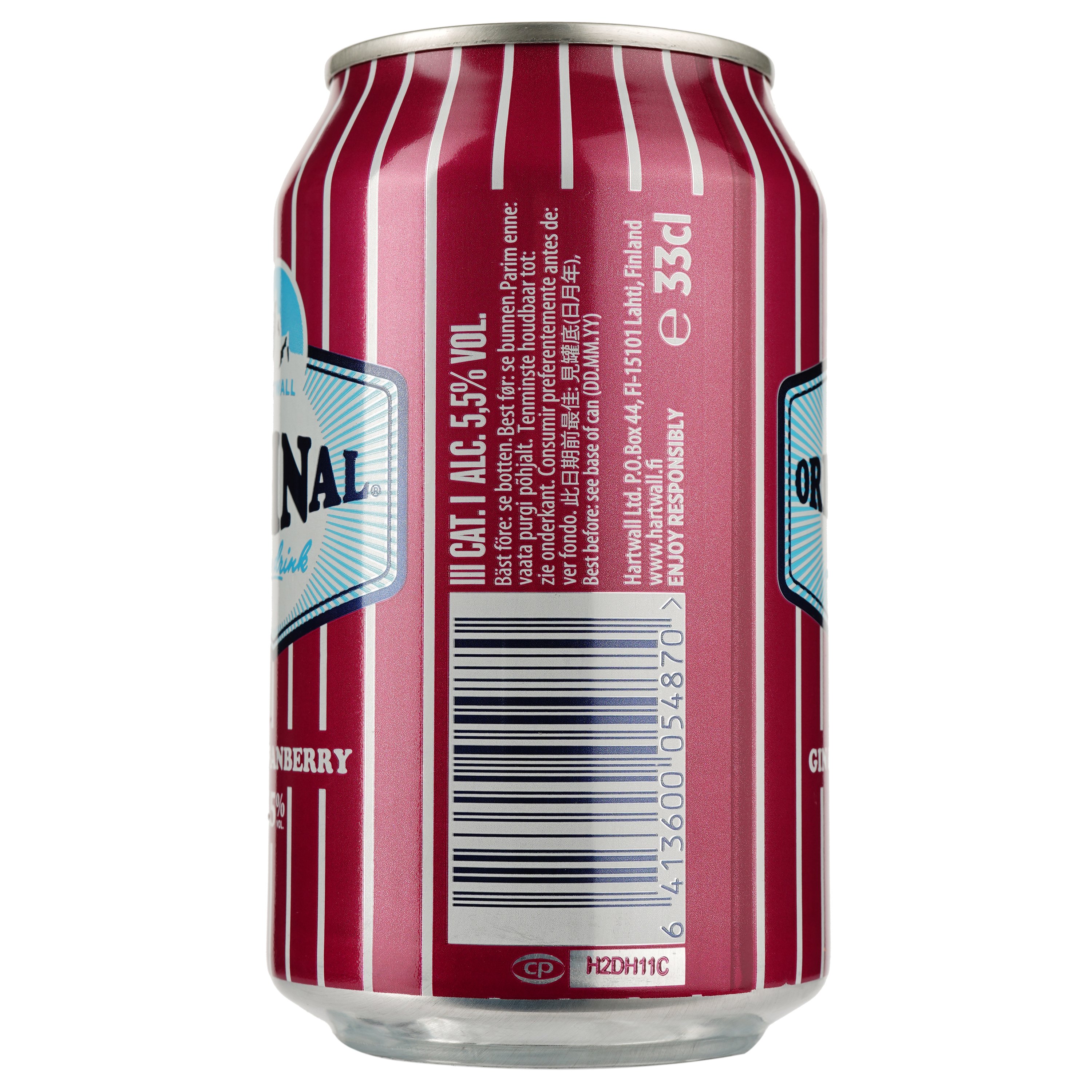 Напиток слабоалкогольный Long Drink Gin Cranberry, 5,5%, ж/б, 0,33 л (839682) - фото 3
