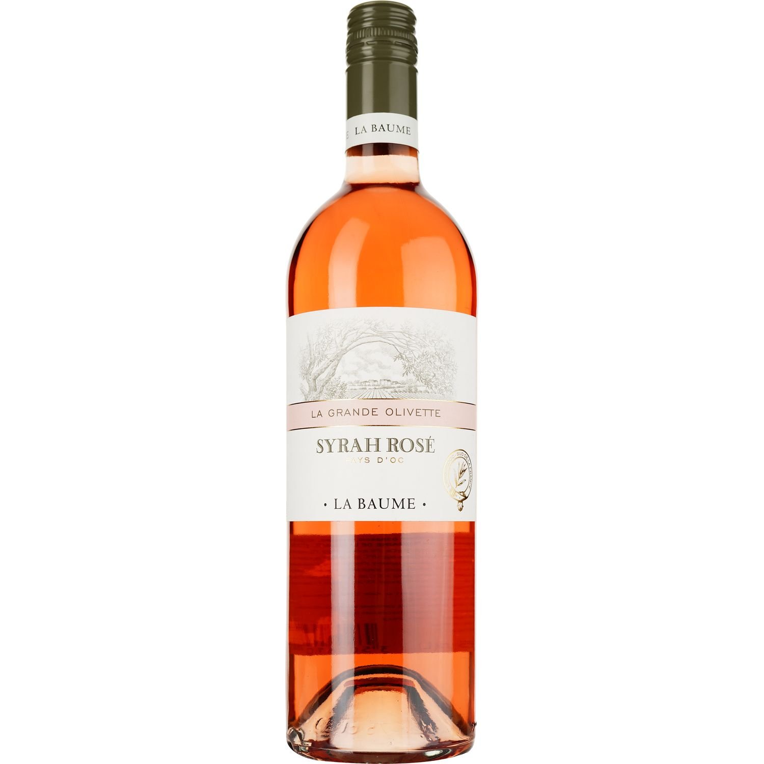 Вино Domaine De La Baume Grande Olivette Syrah IGP Pays d'Oc 2022 розовое сухое 0.75 л - фото 1