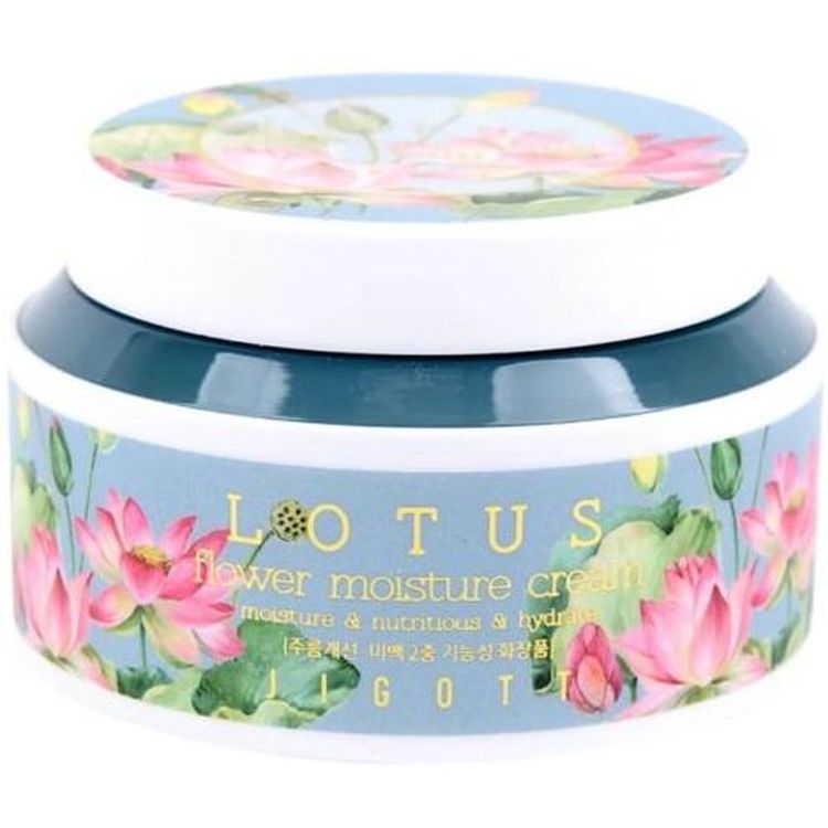 Крем для лица Jigott Lotus Flower Moisture Cream Лотос, 100 мл - фото 1