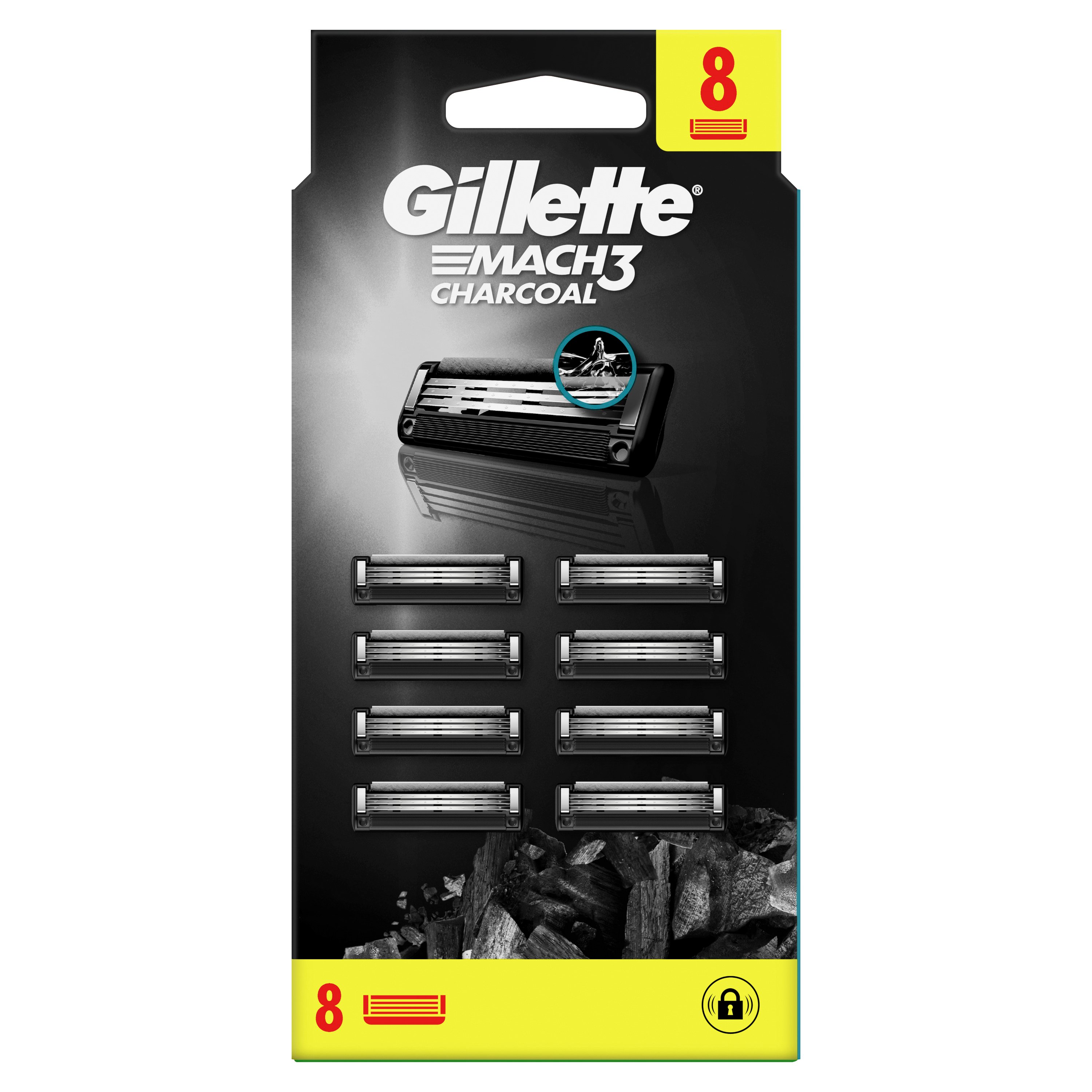 Сменные картриджи для бритья Gillette Mach3 Charcoal 8 шт. - фото 2