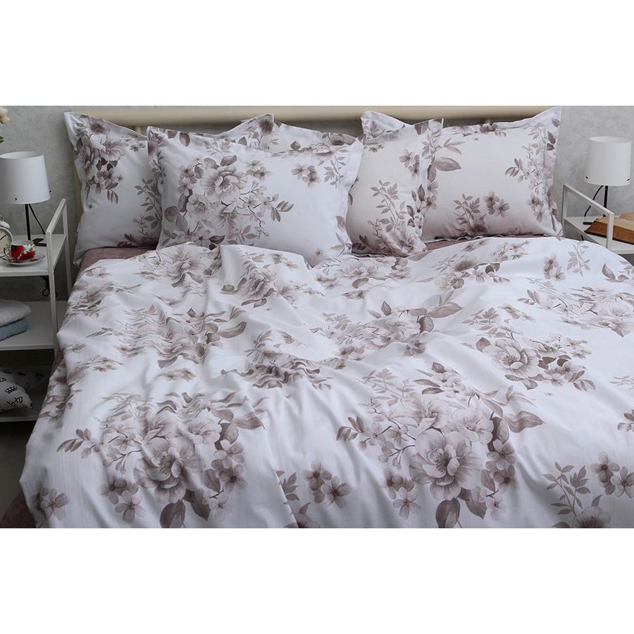 Комплект постельного белья TAG Tekstil с компаньоном Семейный Разноцветный 000240814 (R-T9278) - фото 1