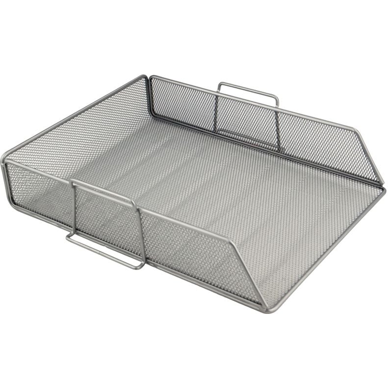 Photos - Desk Organiser Axent Лоток для документів  срібний 8x28x34 см  (2123-03-A)